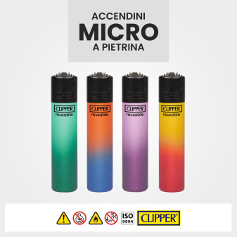 Clipper Micro Accendino a Pietrina Metallic Gradient 9 48 Accendini