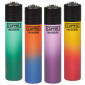 Immagine 1 - Clipper Micro Accendino a Pietrina Piccolo Ricaricabile con Fantasia Metallic Gradient 9 - Serie da 4 Accendini