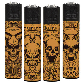 Clipper Large Accendino a Pietrina Laughter In Dark Pure 4 Accendini