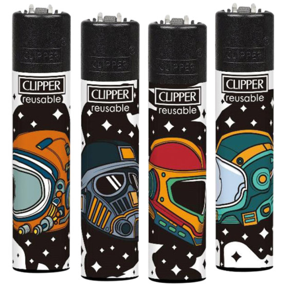 Clipper Large Accendino a Pietrina Space Helmets 4 Accendini