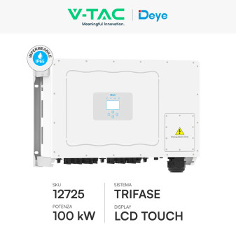 V-Tac Deye Inverter Trifase On-Grid 100kW IP65 CEI 0-21 e CEI 0-16
