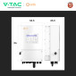 Immagine 6 - V-Tac Solis Inverter Monofase Ibrido On-Grid / Off-Grid 8kW IP66 Garanzia 10 Anni CEI 0-21 Display LCD - SKU 12291