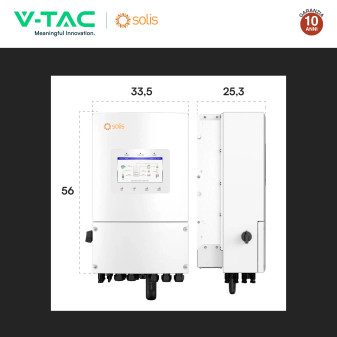 V-Tac Inverter Monofase Ibrido On-Grid / Off-Grid 8kW IP66
