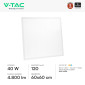 Immagine 2 - V-Tac VT-61042CCT Pannello LED Quadrato 60x60 40W SMD a Incasso con Driver Starsense Color Changing CCT 3in1 - SKU 24324