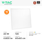Immagine 2 - V-Tac VT-61042CCT 10 Pannelli LED Quadrati 60x60 40W SMD a Incasso con Driver Starsense Color Changing CCT 3in1 - SKU 24324
