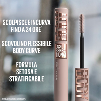 Maybelline Mascara Lash Sensational Body Incurvante Volumizzante Nero