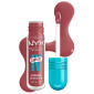 Immagine 2 - NYX Professional Makeup Lip I.V. Gloss Stain Tinta Labbra 2in1 Idratante a Effetto Bagnato 17 Petal Pourin' - Flacone da 5ml