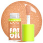 Immagine 3 - NYX Professional Makeup Fat Oil Lip Drip Gloss Labbra Colorato Idratante Effetto Lucido 22 Coconut Cutie - Flacone da 4,8ml