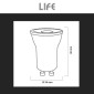 Immagine 7 - Life Lampadina LED GU10 4W Faretto MR11 COB - mod. 39.915017C30 / 39.915017N40
