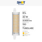 Immagine 4 - Bot Lighting Lampadina LED R7s 20W SMD Tubolare 150 lm/W - mod. SLD9730X2 / SLD9730X3