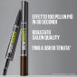 Immagine 6 - Maybelline New York Brow Inserts Penna Moltiplica Sopracciglia 2in1 con Punta Tripla e Pettinino - Colore 04 Medium Brown
