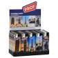 Immagine 1 - Prof Maxi Accendino Elettronico Grande Ricaricabile con Fantasia Monuments - Box da 50 Accendini
