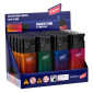 Immagine 1 - Prof Maxi Accendino Elettronico Antivento Grande Ricaricabile con Fantasia Gradient - Box da 20 Accendini