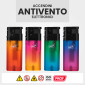 Immagine 2 - Prof Maxi Accendino Elettronico Antivento Grande Ricaricabile con Fantasia Gradient - Box da 20 Accendini