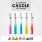 Immagine 2 - Champ Maxi Accendigas Elettronico Grande Ricaricabile Multiuso con Fantasia Gradient - Box da 18 Accendini