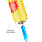 Immagine 4 - Champ Maxi Accendigas Elettronico Grande Ricaricabile Multiuso con Fantasia Gradient - Box da 18 Accendini