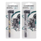 Immagine 1 - Champ High Pipa a Tubo in Vetro e Metallo con Braciere a Teschio e Griglie di Ricambio Fantasia Skull - Lunghezza 125mm