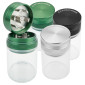 Immagine 1 - Champ High Grinder Tritatabacco 4 Parti in Vetro Trasparente e Metallo con Chiusura Magnetica e Vaschetta di Raccolta