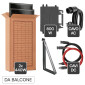 Immagine 1 - Sossen Kit da Balcone 2 Pannelli Solari 440W IP67 + Microinverter On-Grid 800W IP67 Monofase CEI 0-21 mod. SB02F-800