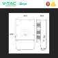 Immagine 6 - V-Tac Deye Inverter Trifase Ibrido On-Grid / Off-Grid 12kW IP65 Garanzia 10 Anni CEI 0-21 Display LCD Colore Nero - SKU 12308