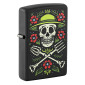 Immagine 1 - Zippo Accendino a Benzina Ricaricabile e Antivento con Fantasia Skull Gardener Design - mod. 47152
