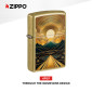 Immagine 2 - Zippo Accendino a Benzina Ricaricabile e Antivento con Fantasia Through the Mountains Design - mod. 47137