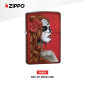 Immagine 2 - Zippo Accendino a Benzina Ricaricabile e Antivento con Fantasia Day of Dead Girl - mod. 28830