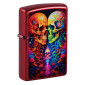 Immagine 1 - Zippo Accendino a Benzina Ricaricabile e Antivento con Fantasia Candy Skulls Design - mod. 46940