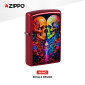 Immagine 2 - Zippo Accendino a Benzina Ricaricabile e Antivento con Fantasia Candy Skulls Design - mod. 46940
