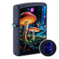 Immagine 1 - Zippo Accendino a Benzina Ricaricabile e Antivento con Fantasia Glowing Mushroom Design - mod. 46947