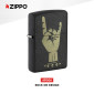 Immagine 2 - Zippo Accendino a Benzina Ricaricabile e Antivento con Fantasia Rock on Design - mod. 47008