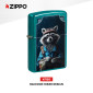 Immagine 2 - Zippo Accendino a Benzina Ricaricabile e Antivento con Fantasia Raccoon Hiker Design - mod. 47130