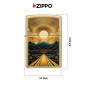 Immagine 5 - Zippo Accendino a Benzina Ricaricabile e Antivento con Fantasia Through the Mountains Design - mod. 47137
