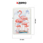Immagine 4 - Zippo Accendino a Benzina Ricaricabile e Antivento con Fantasia Guy Harvey Flamingos Design - mod. 47103
