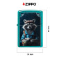 Immagine 4 - Zippo Accendino a Benzina Ricaricabile e Antivento con Fantasia Raccoon Hiker Design - mod. 47130