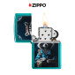 Immagine 5 - Zippo Accendino a Benzina Ricaricabile e Antivento con Fantasia Raccoon Hiker Design - mod. 47130