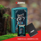Immagine 6 - Zippo Accendino a Benzina Ricaricabile e Antivento con Fantasia Raccoon Hiker Design - mod. 47130