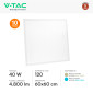 Immagine 4 - V-Tac VT-61042 10 Pannelli LED Quadrati 60x60 40W SMD a Incasso - SKU 24143 / 24144
