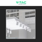 Immagine 7 - V-Tac VT-4536 Faretto LED da Binario 35W Track Light COB Colore Bianco - SKU 211255 / 211256 / 211257