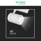 Immagine 10 - V-Tac VT-4536 Faretto LED da Binario 35W Track Light COB Colore Bianco - SKU 211255 / 211256 / 211257