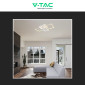 Immagine 5 - V-TAC VT-7718 Plafoniera LED a Superficie 70W SMD Changing Color CCT Dimmerabile con Telecomando Colore Bianco - SKU 23395