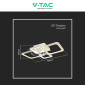 Immagine 6 - V-TAC VT-7718 Plafoniera LED a Superficie 70W SMD Changing Color CCT Dimmerabile con Telecomando Colore Bianco - SKU 23395
