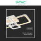 Immagine 9 - V-TAC VT-7718 Plafoniera LED a Superficie 70W SMD Changing Color CCT Dimmerabile con Telecomando Colore Bianco - SKU 23395
