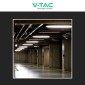 Immagine 7 - V-Tac VT-15022 Plafoniera LED IP65 con 2 Tubi T8 G13 da 120cm Colore Grigio Scuro - SKU 6388 / 6400