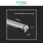 Immagine 8 - V-Tac VT-15022 Plafoniera LED IP65 con 2 Tubi T8 G13 da 120cm Colore Grigio Scuro - SKU 6388 / 6400