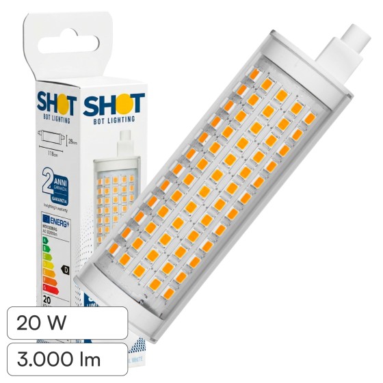 Bot Lighting Lampadina LED R7s 20W SMD Tubolare