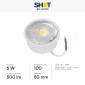 Immagine 2 - Bot Lighting Modulo LED Slim 5W SMD Ø50 Changing Color CCT 3in1 per Portafaretti GU10 - mod. LD4SPT065K