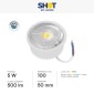 Immagine 2 - Bot Lighting Modulo LED Slim 5W SMD Ø50 Changing Color CCT 3in1 Dimmerabile per Portafaretti GU10 - mod. LD4SPT065KD