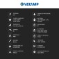 Immagine 3 - Velamp Lampada LED 5W Portatile con Luce di Emergenza Anti Black Out a Batteria Ricaricabile - mod. IR162