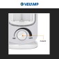 Immagine 9 - Velamp Lampada LED 5W Portatile con Luce di Emergenza Anti Black Out a Batteria Ricaricabile - mod. IR162